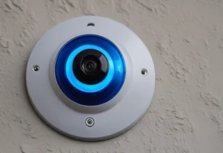 Ring Doorbell flashing blue light indicating various operational statuses.