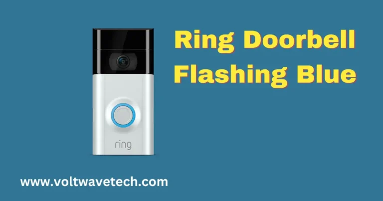 Ring doorbell blue light orders stays on